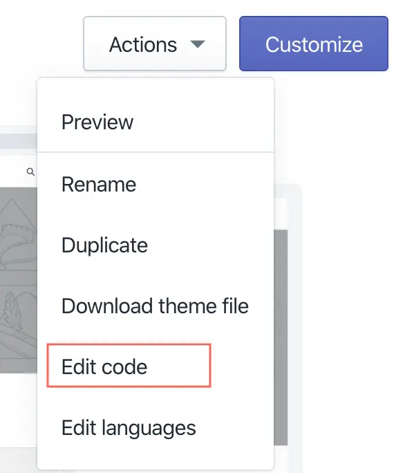 shopify_install_edit_code